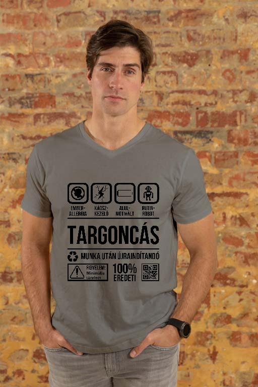 Targoncás Organic - Targoncás Férfi V-nyakú Póló