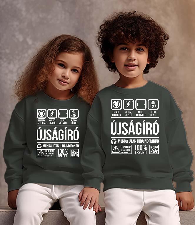 Újságíró Organic - Újságíró Gyerek Pulóver