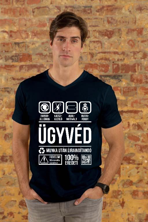 Ügyvéd Organic - Ügyvéd Férfi V-nyakú Póló