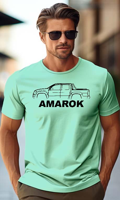 VW Amarok Sziluett - Volkswagen Amarok Férfi Prémium Póló