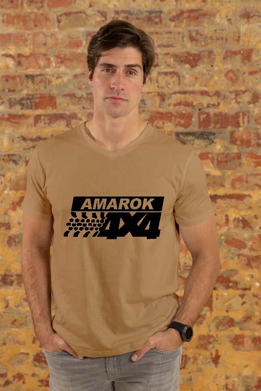 VW Amarok 4x4 - Volkswagen Amarok Férfi V-nyakú Póló