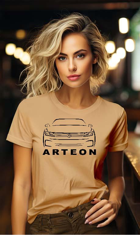 VW Arteon Sziluett - Volkswagen Arteon Női Környakú Póló
