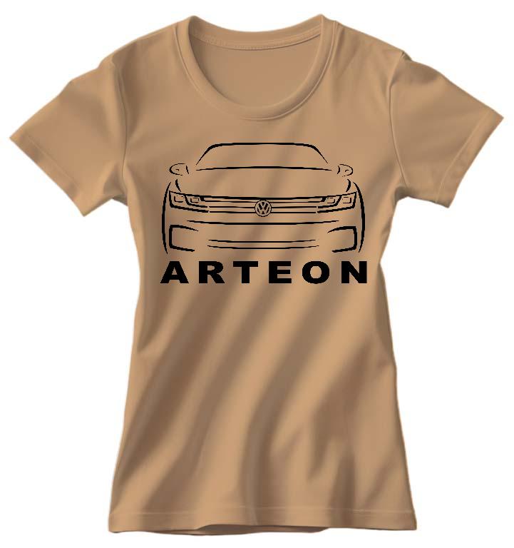 VW Arteon Sziluett - Volkswagen Arteon Női Környakú Póló
