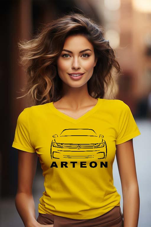 VW Arteon Sziluett - Volkswagen Arteon Női V-nyakú Póló