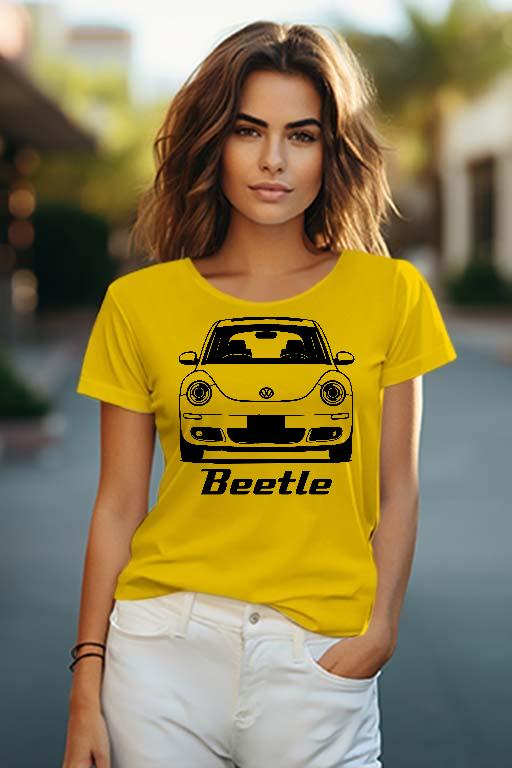VW New Beetle - Volkswagen Beetle Női O-nyakú Póló