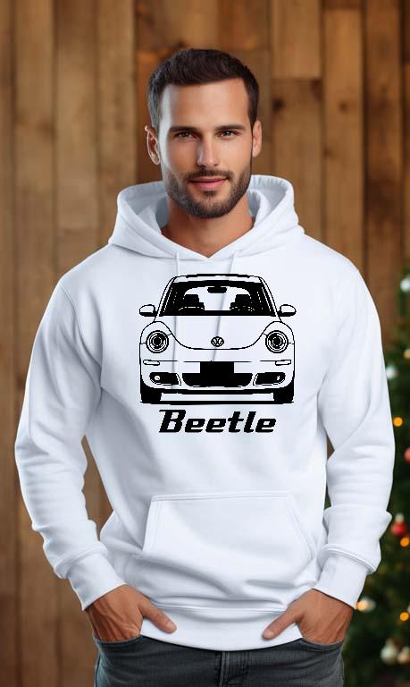 VW New Beetle - Volkswagen Beetle Férfi Kapucnis Pulóver