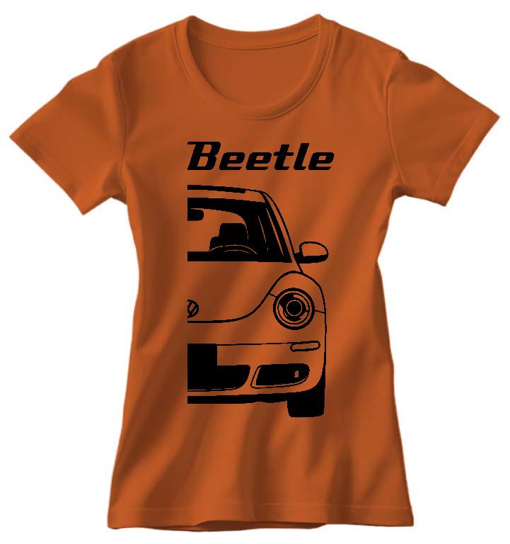 VW Beetle - Volkswagen Beetle Női Környakú Póló
