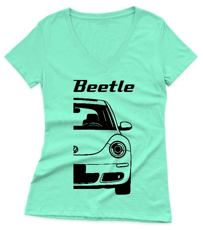 VW Beetle - Volkswagen Beetle Női V-nyakú Póló