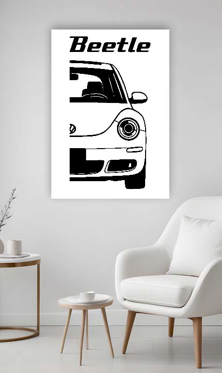 VW Beetle - Volkswagen Beetle Vászonkép