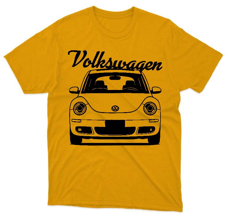 VW Beetle Front - Volkswagen Beetle Férfi Prémium Póló