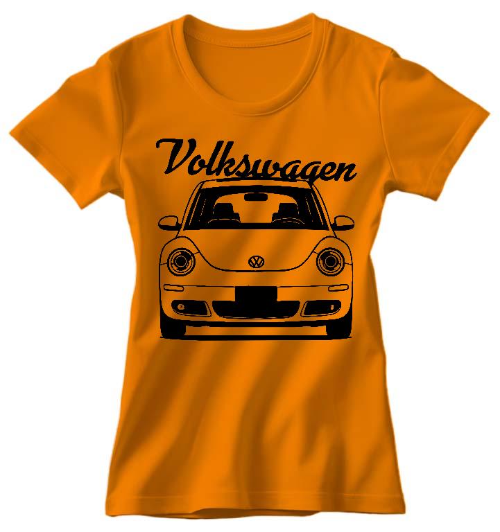 VW Beetle Front - Volkswagen Beetle Női Környakú Póló