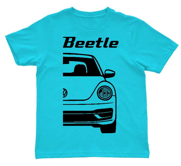 Volkswagen Beetle - Volkswagen Beetle Gyerek Környakú Póló