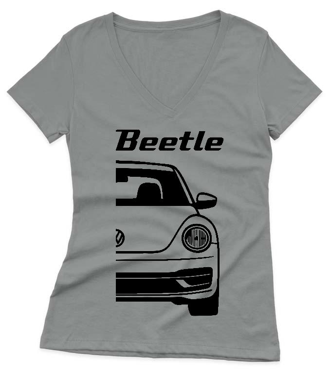 Volkswagen Beetle - Volkswagen Beetle Női V-nyakú Póló