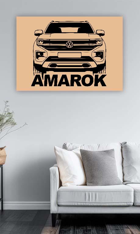 VW Amarok V6 - Volkswagen Amarok Műanyag tábla