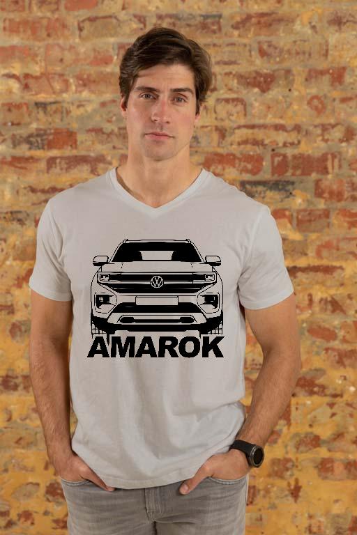 VW Amarok V6 - Volkswagen Amarok Férfi V-nyakú Póló