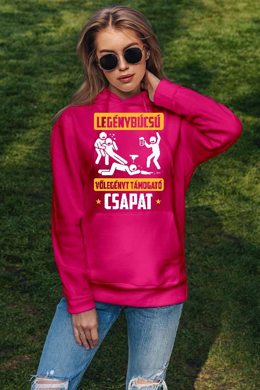 Legénybúcsú csapat - Legénybúcsú Női Kapucnis Pulóver