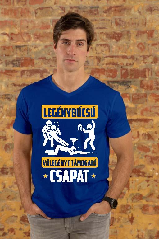 Legénybúcsú csapat - Legénybúcsú Férfi V-nyakú Póló
