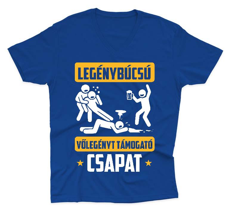 Legénybúcsú csapat - Legénybúcsú Férfi V-nyakú Póló