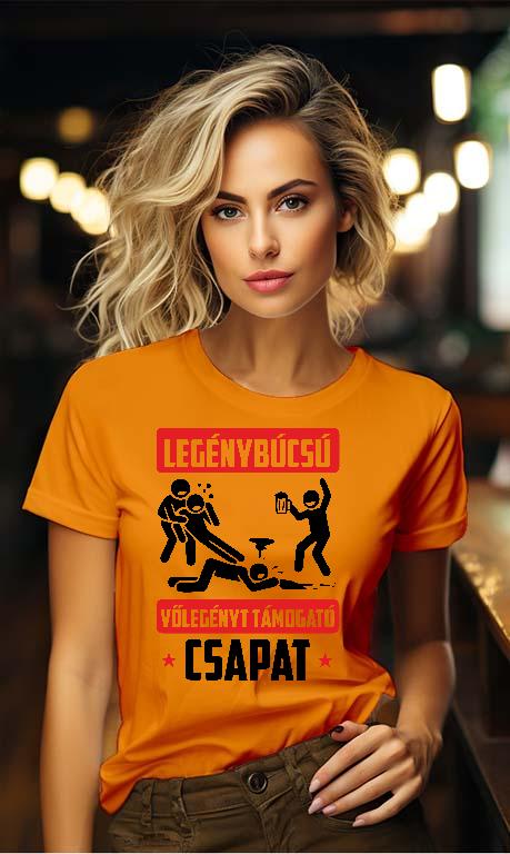 Legénybúcsú csapat - Legénybúcsú Női Környakú Póló