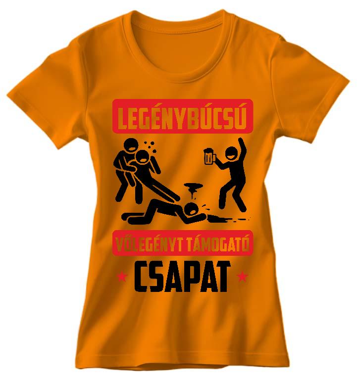 Legénybúcsú csapat - Legénybúcsú Női Környakú Póló