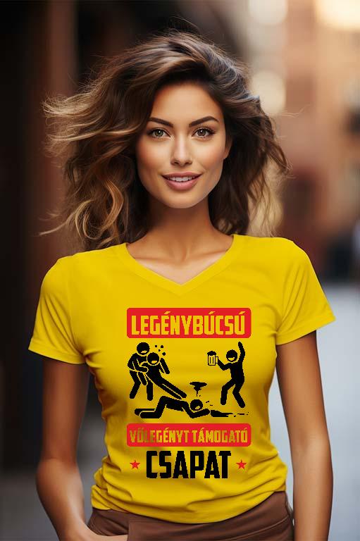 Legénybúcsú csapat - Legénybúcsú Női V-nyakú Póló