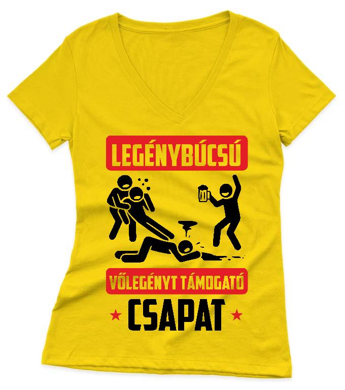 Legénybúcsú csapat - Legénybúcsú Női V-nyakú Póló