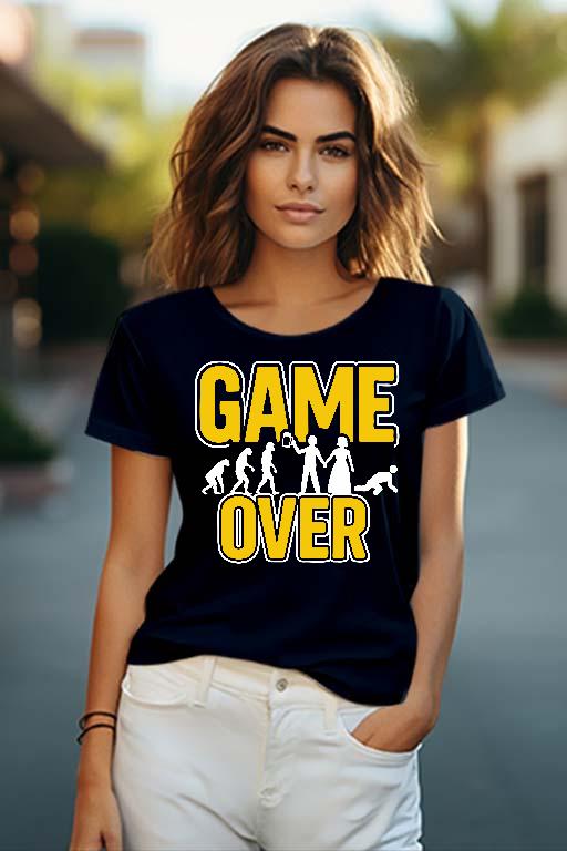 Legénybúcsú Game Over - Legénybúcsú Női O-nyakú Póló