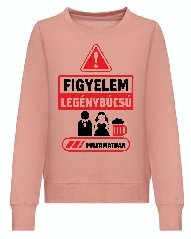 Figyelem Legénybúcsú - Legénybúcsú Női Pulóver