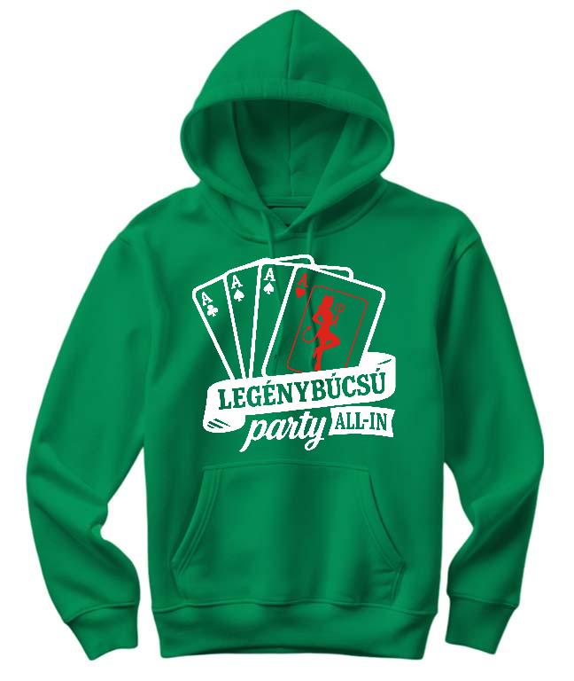 Legénybúcsú Póker - Legénybúcsú Női Kapucnis Pulóver