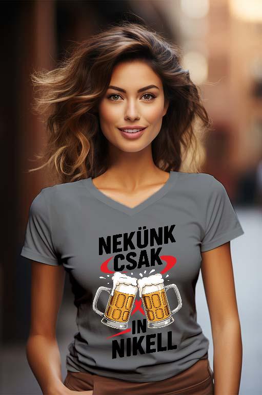 Legénybúcsú InNikell - Legénybúcsú Női V-nyakú Póló