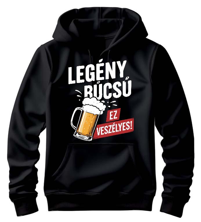 Veszélyes Legénybúcsú - Legénybúcsú Férfi Kapucnis Pulóver