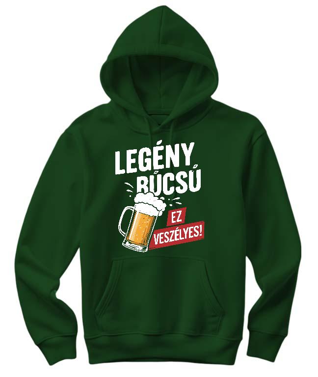 Veszélyes Legénybúcsú - Legénybúcsú Női Kapucnis Pulóver
