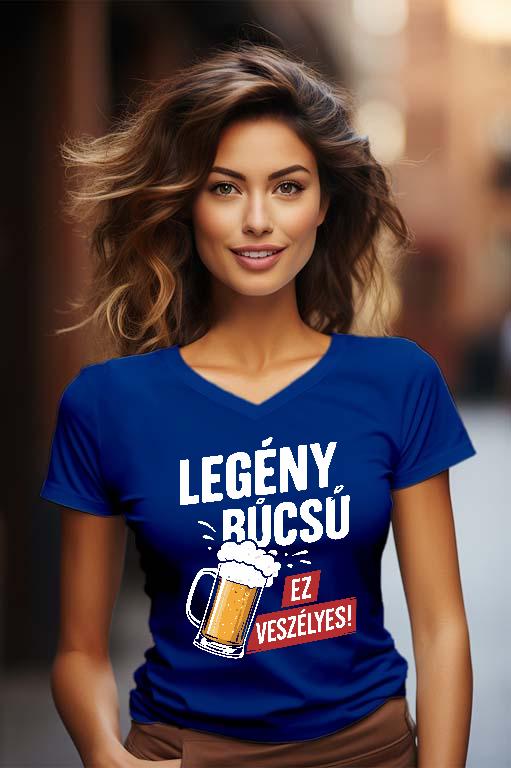 Veszélyes Legénybúcsú - Legénybúcsú Női V-nyakú Póló