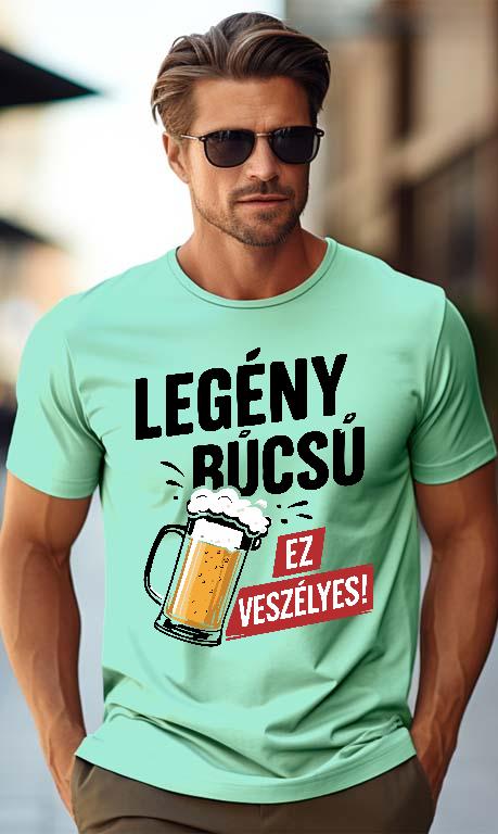 Veszélyes Legénybúcsú - Legénybúcsú Férfi Prémium Póló