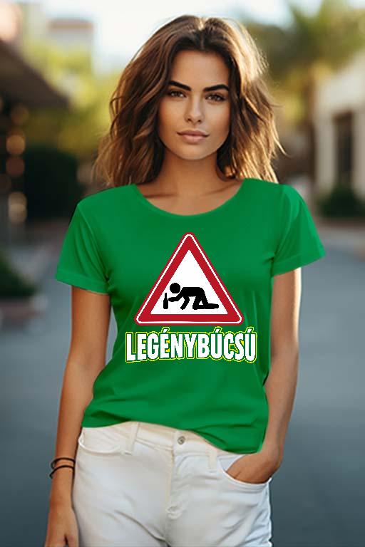 Legénybúcsú háromszög - Legénybúcsú Női O-nyakú Póló