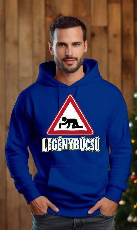 Legénybúcsú háromszög - Legénybúcsú Férfi Kapucnis Pulóver