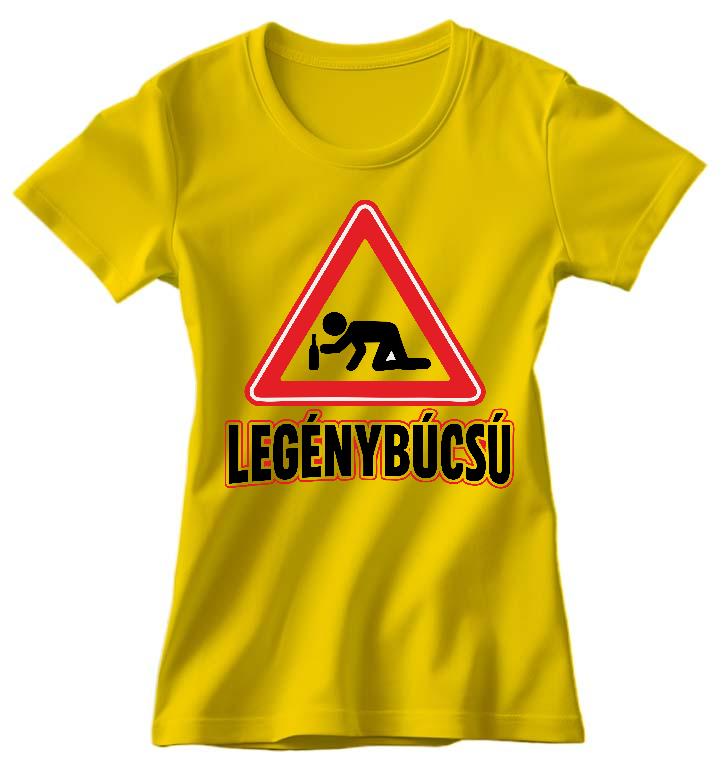 Legénybúcsú háromszög - Legénybúcsú Női Környakú Póló
