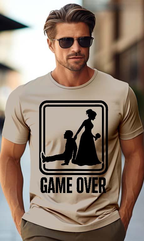 Game Over - Legénybúcsú Férfi Prémium Póló
