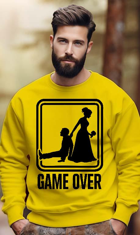 Game Over - Legénybúcsú Férfi Pulóver
