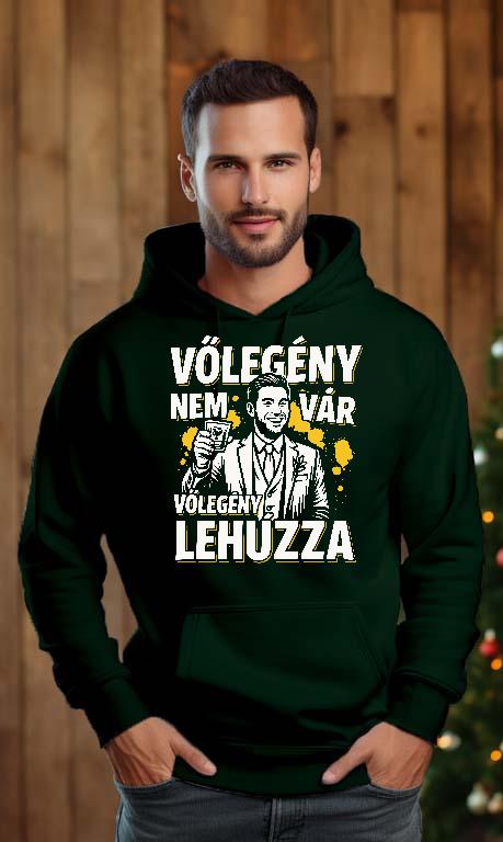 A Vőlegény Lehúzza - Legénybúcsú Férfi Kapucnis Pulóver