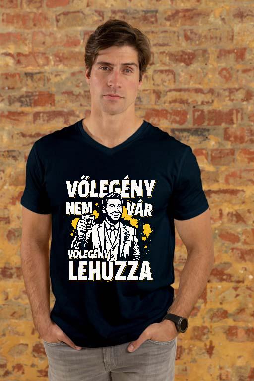 A Vőlegény Lehúzza - Legénybúcsú Férfi V-nyakú Póló