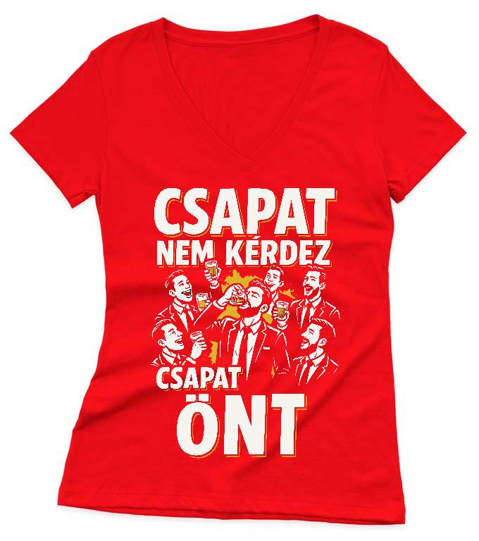 Női V-nyakú Pólók