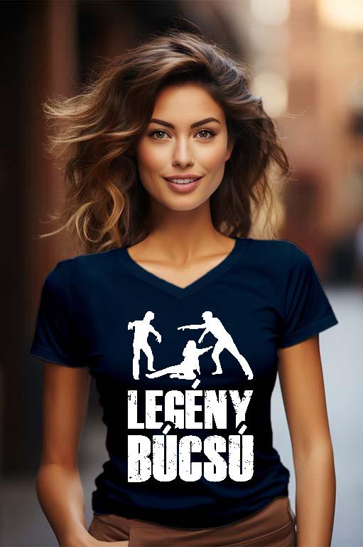 The Walking Legénybúcsú - Legénybúcsú Női V-nyakú Póló
