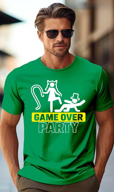 Game Over Party - Legénybúcsú Férfi Prémium Póló
