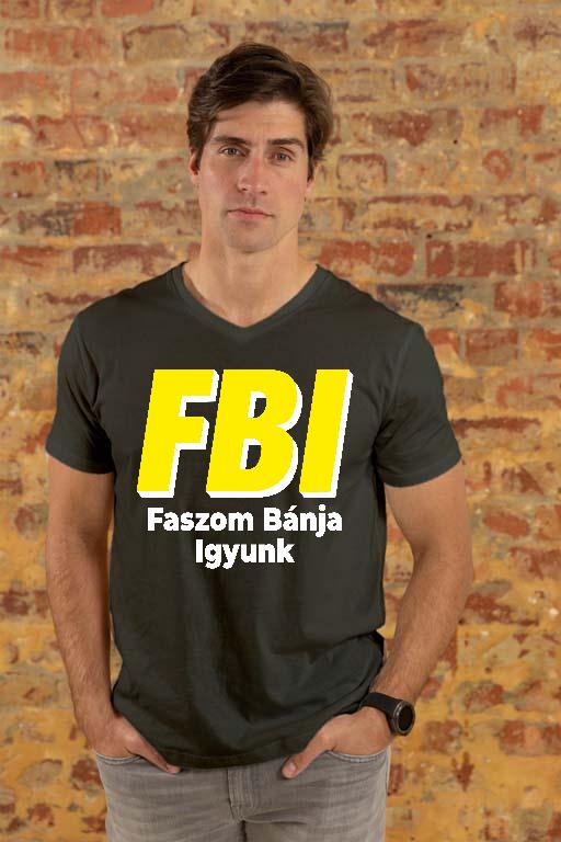 FBI Legénybúcsú - Legénybúcsú Férfi V-nyakú Póló